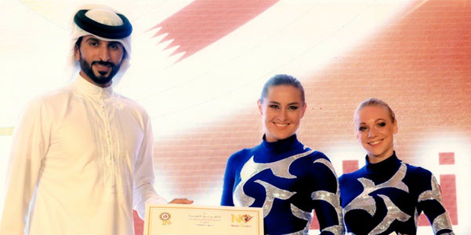 Acro Duo Receive Certificate Of Thanks At Nasser 10