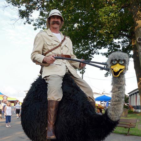 Walkabout Ostrich and Rider