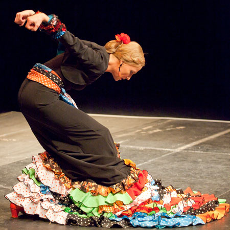 Spettacolo classico di danza flamenca