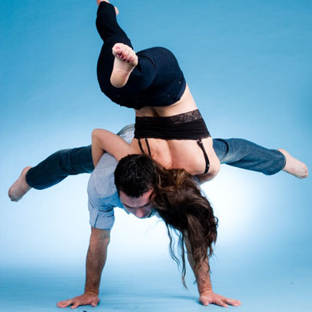 Hand-To-Hand Acrobatic Duo