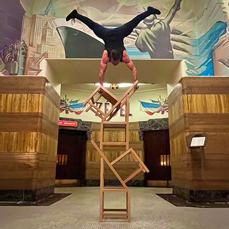 Chair Stacking Acro Balance