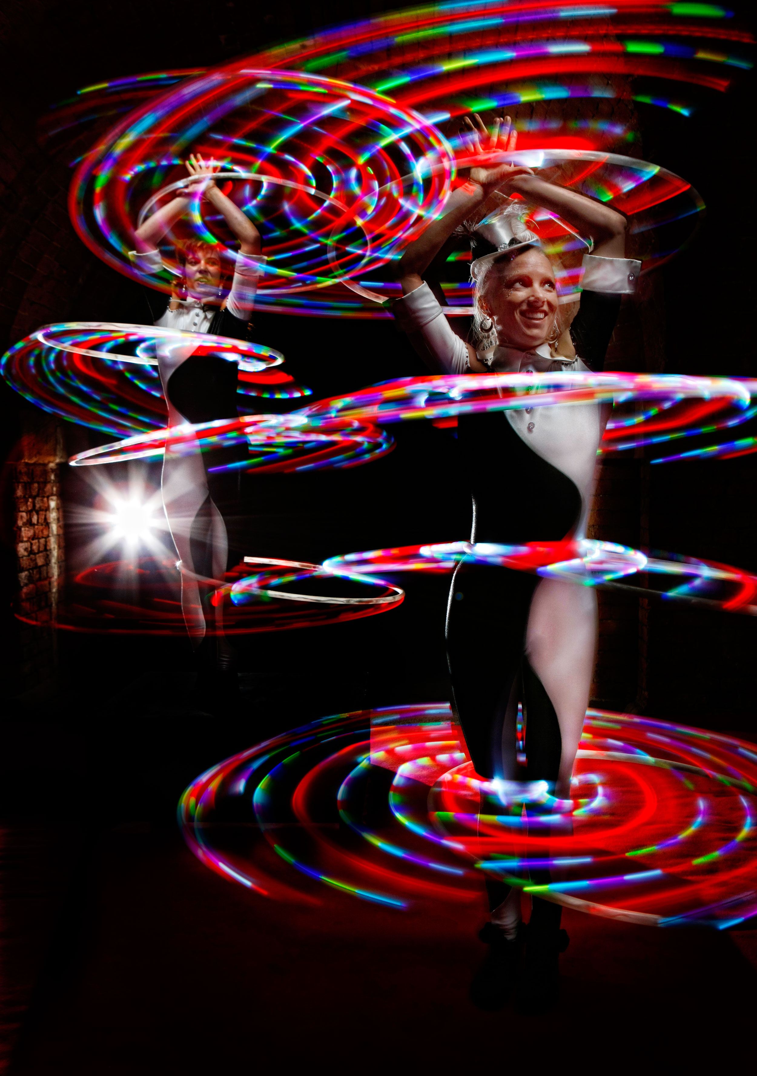 Book Glow Show - Light Hula Hoop Act | LED Juggling Show UK