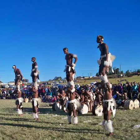 Danseurs zoulous sud-africains