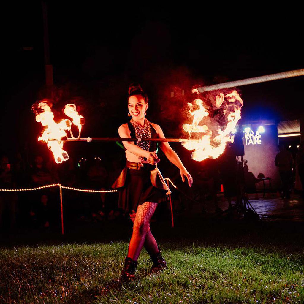 Female Fire Performer Miami