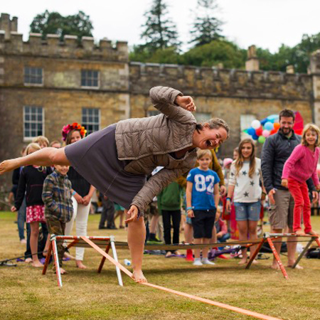 Slacklining interactif