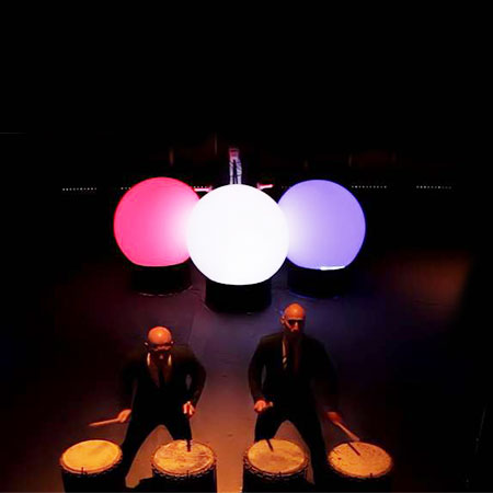 Glowing Ball Percussionists