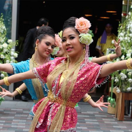 Danseurs thaïlandais à Londres