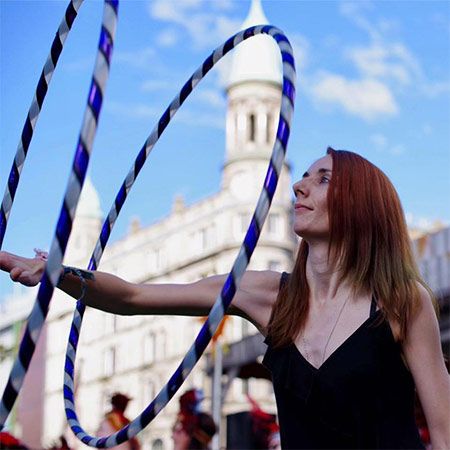 Acto de Hula Hoop en Irlanda del Norte