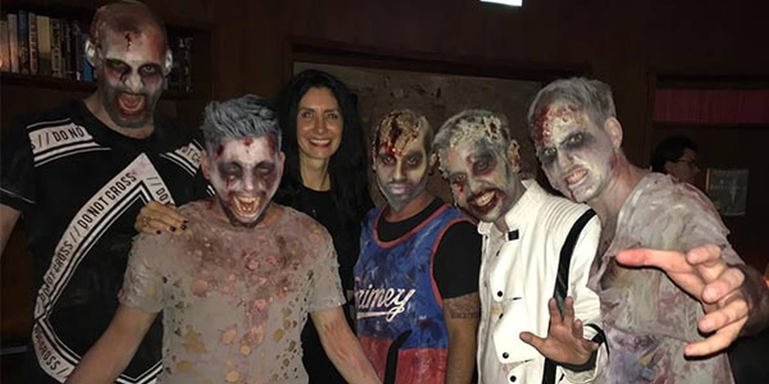 Zombies Invade Corporate Dinner In Berlin