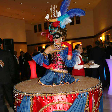 Table de vie en masquerade