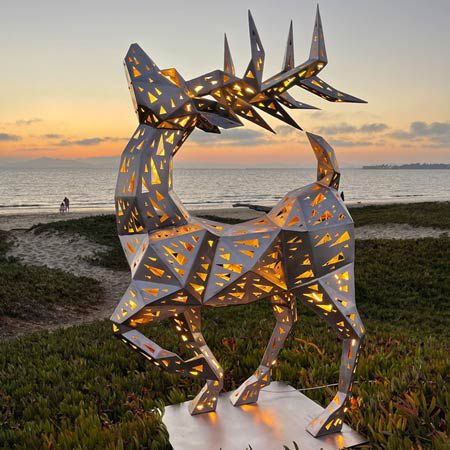 Illuminated Metal Sculptures