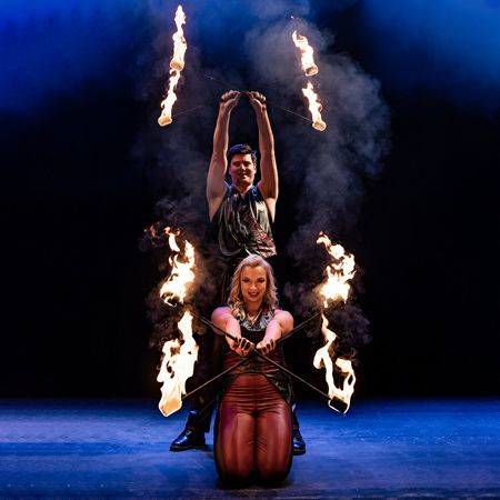 Acro Duo Fire Show