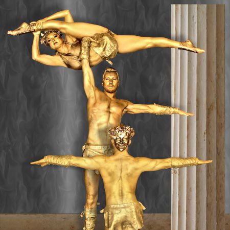 Golden Hand Balancing Trio