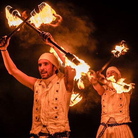 Synchronisiertes Feuer Duo