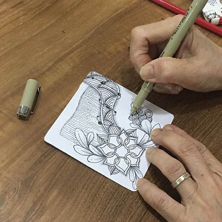 Taller virtual de Zentangle