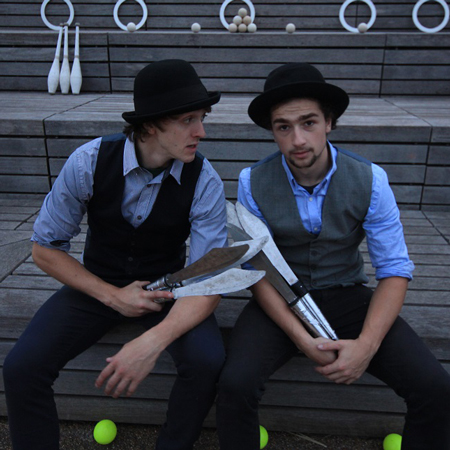 Acro-Juggling Duo